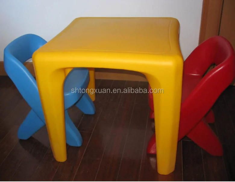 plastic baby chair and table by rotomolding to made