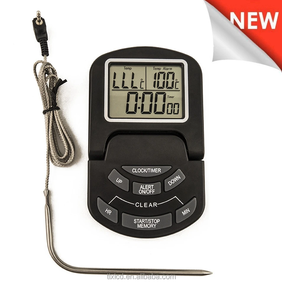 Multifunction Digital Cooking Thermometer/Timer for oven thermometer /bbq/Grill/pizza oven