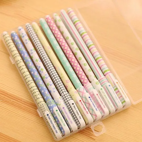 School Supplies China Free Sample Kawaii Gel Pen Set 6/10 Pack