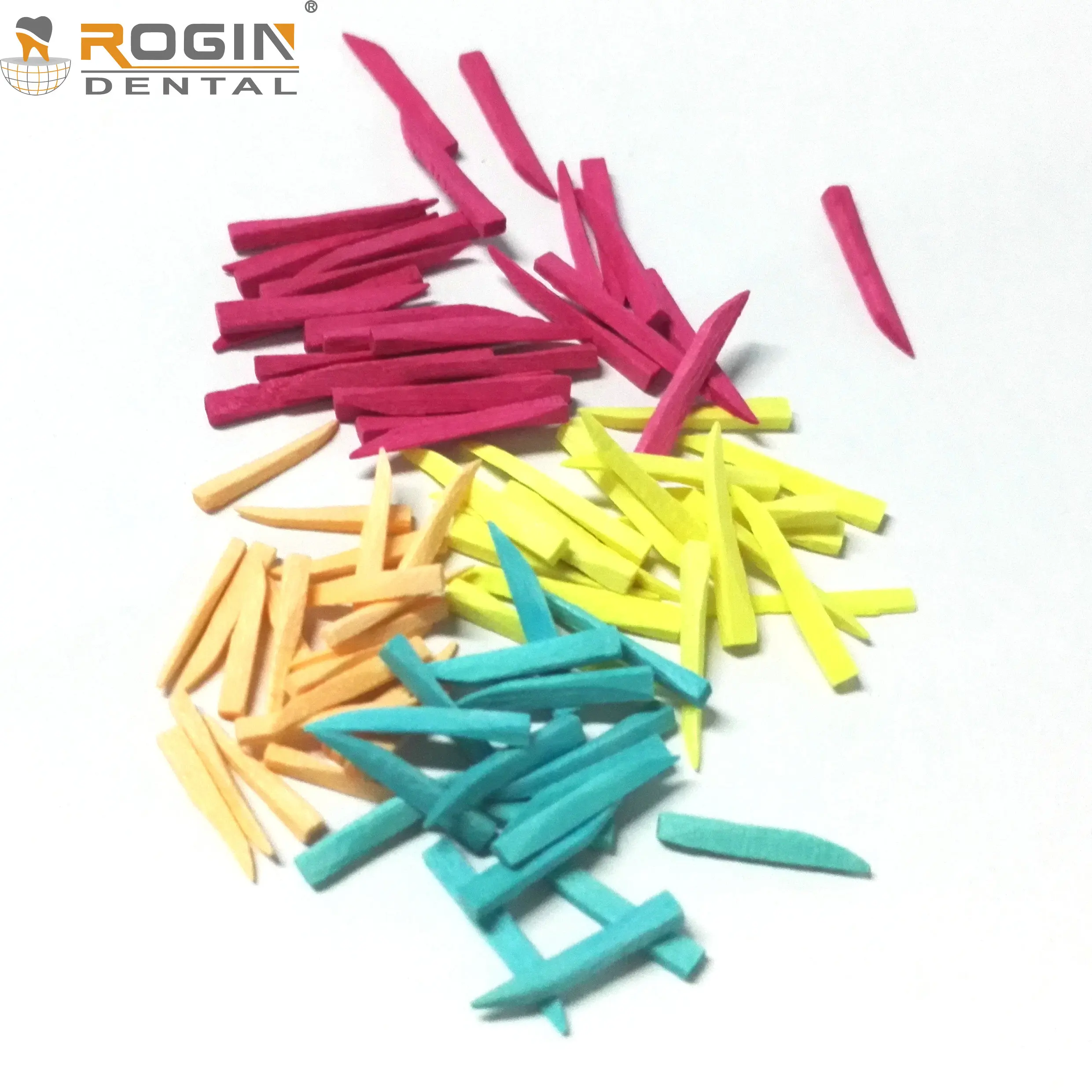 Одноразовый стоматологический деревянный клин цветной Клин для фиксации зубов