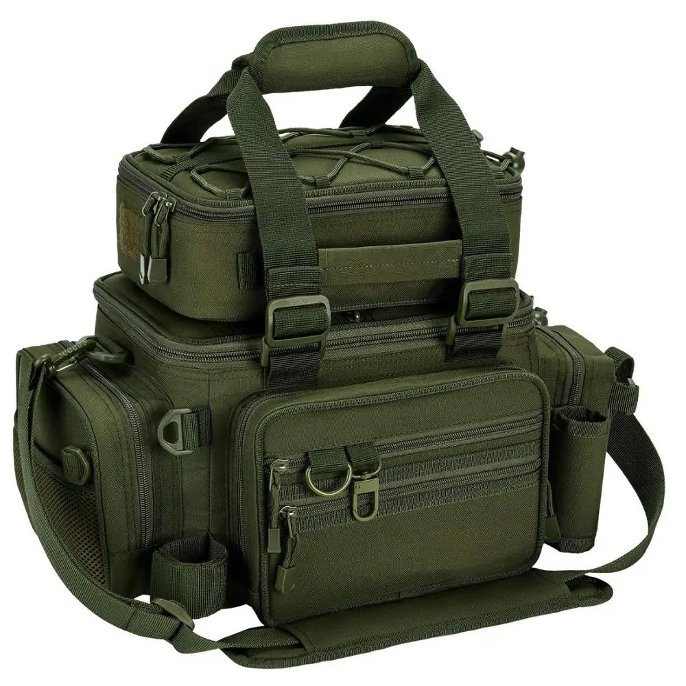 2018 Best Selling Outdoor Fishing Tackle Box Bag Military-Grade Multifunctional Large Storage Tackle Pack