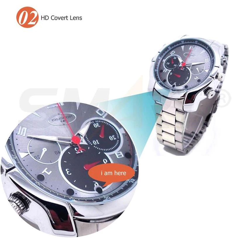 Night vision 1080P full hd Mini Spy Hidden Camera Watch mini video camera with 16gb