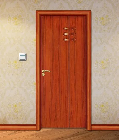 Pvc teak wood double door design fancy teak wood main door designs flat teak wood door