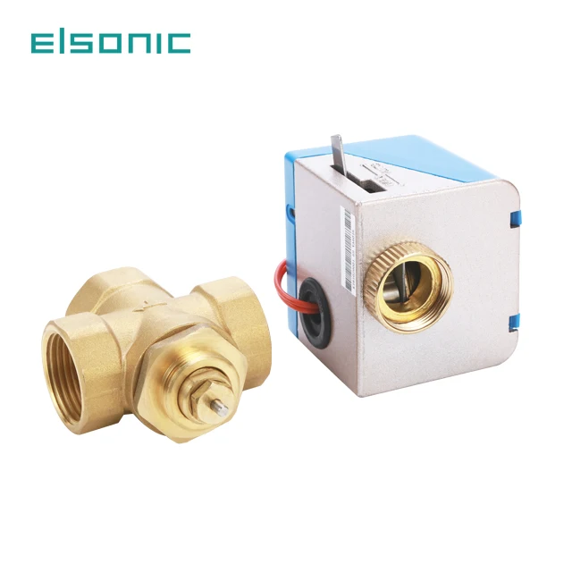 hvac for 3-way electric wireless remote control  brass 24v fan coil unit  motorized zone valve