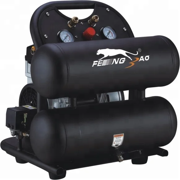Воздушный Поршневой компрессор высокого давления, 1500 Вт, двойные бесшумные маслорезервуары