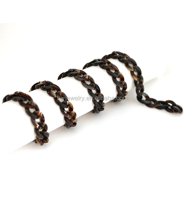 Leopard Plastic Chain Necklace Wholesale Long Chain Women Accessory