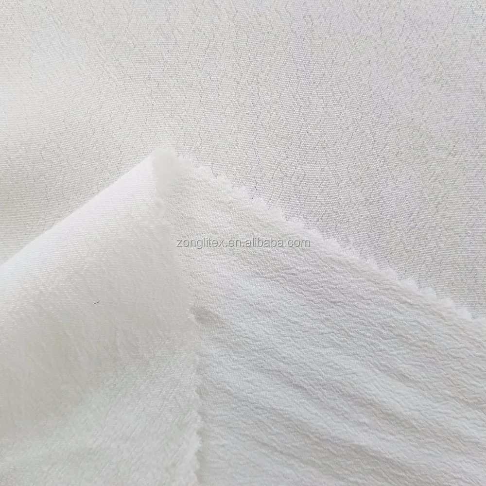 silk handfell viscose rayon crepe fabric print or solid dye for dress women garment