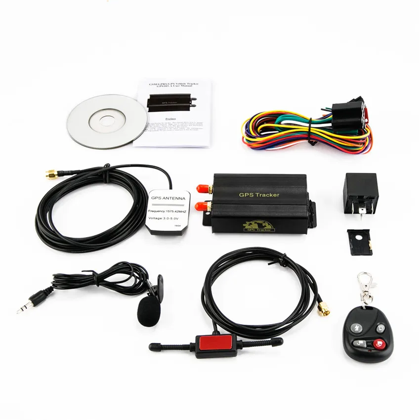 Accurate vehicle gps tracker with Dual sim card, motion shaking sesonr tk103B gps car tracker