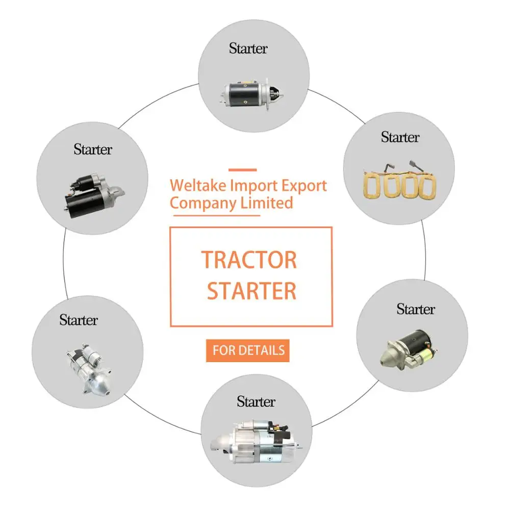 Factory OEM 1868285M2 Starter Generator New 12v 3.2kv Starter Motor for MF Tractor Starter Assy of Diesel Generator Engine