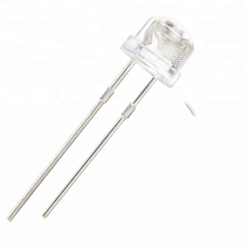 white light strawhat led diode 5mm