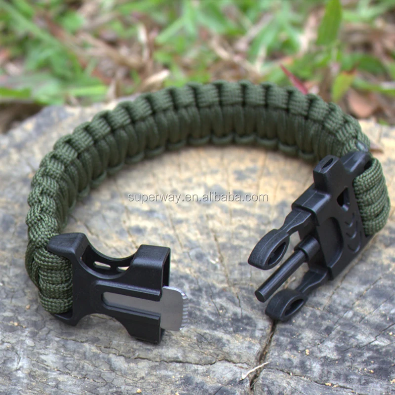 
Survival Bracelet SOS survival emergency paracord bracelet 