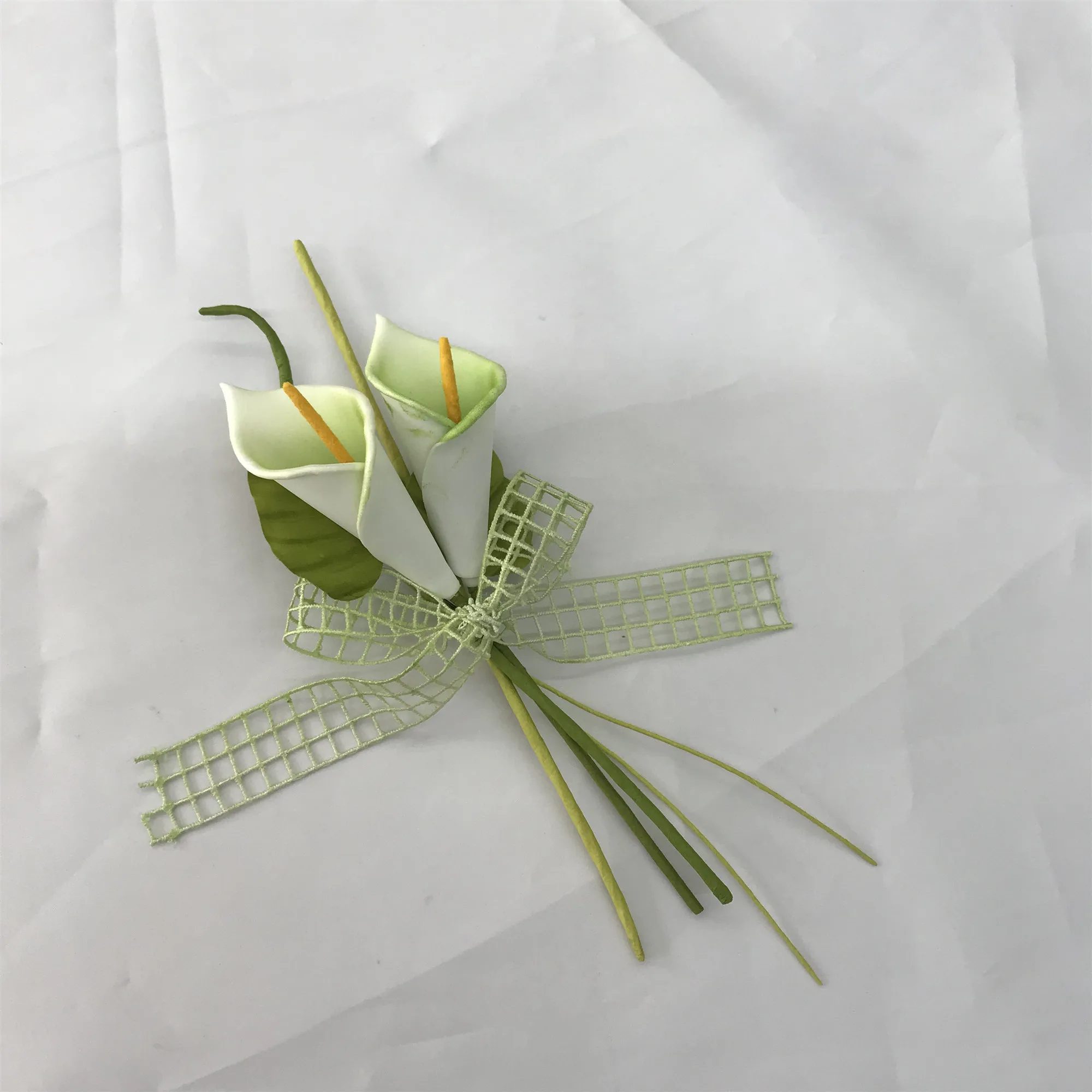 artificial flower mini bouquet white calla lily for decoration