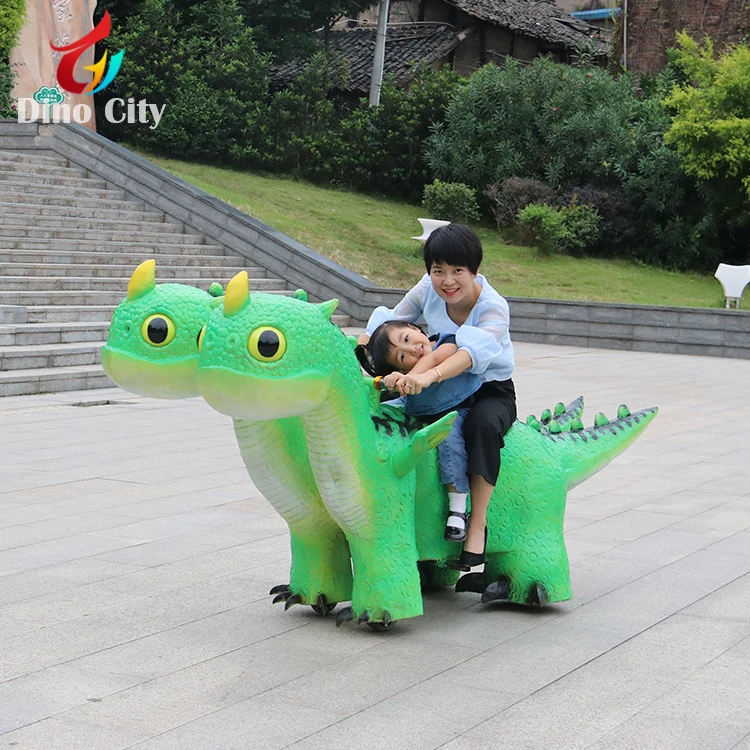 Mechanical Animatronic dragon amusement animal kiddie rides