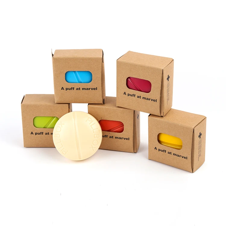 Directly sale multi-color handiness one day traveling pill box