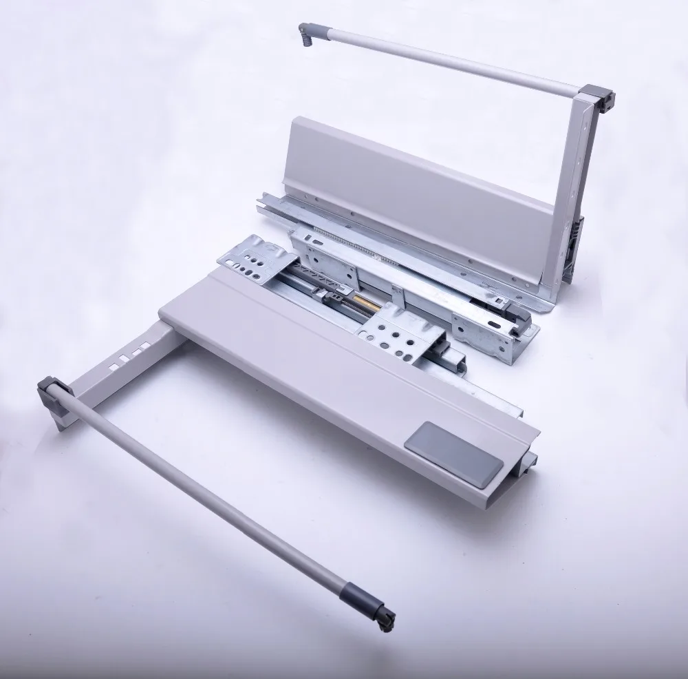 Full Extension Soft Close Double Wall drawer slide metal tendam box