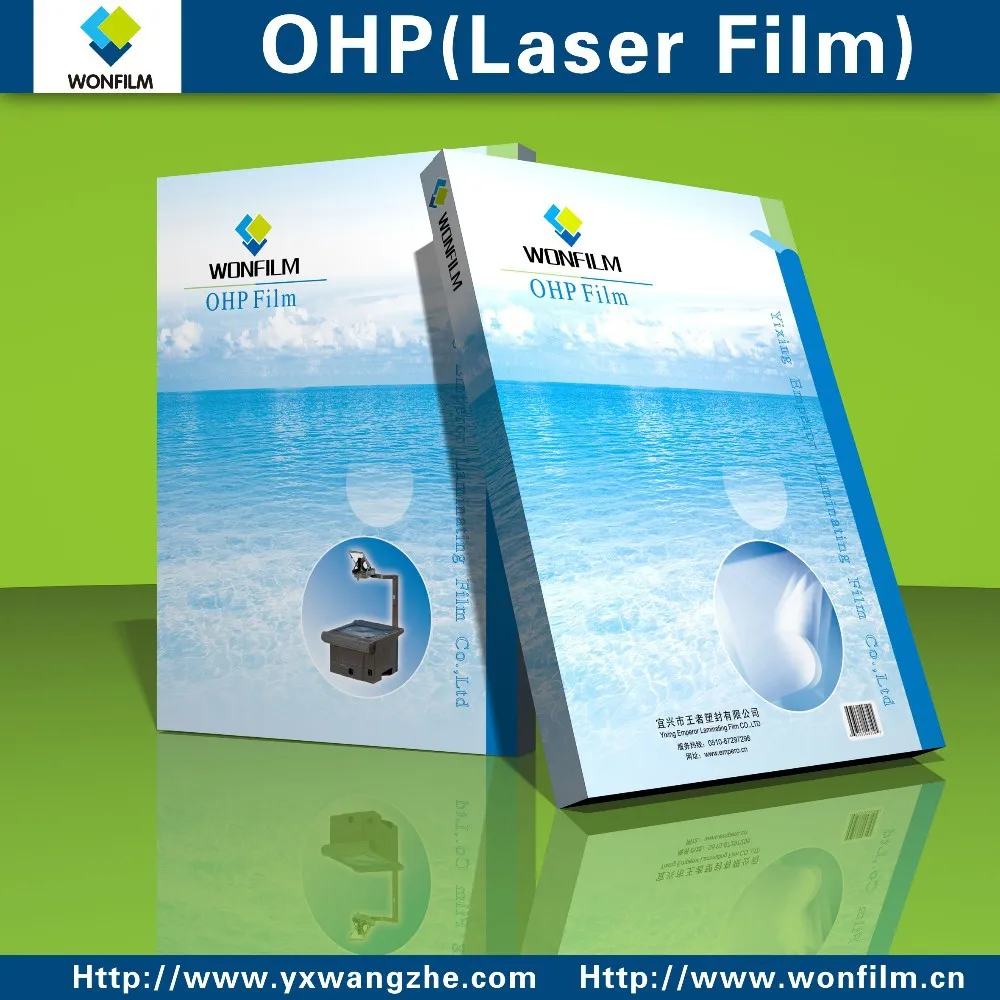 Transparent  Clear Environmental friendly  pet  laser printing OHP  film A3 297*420mm,100 mic ,100pcs/bag