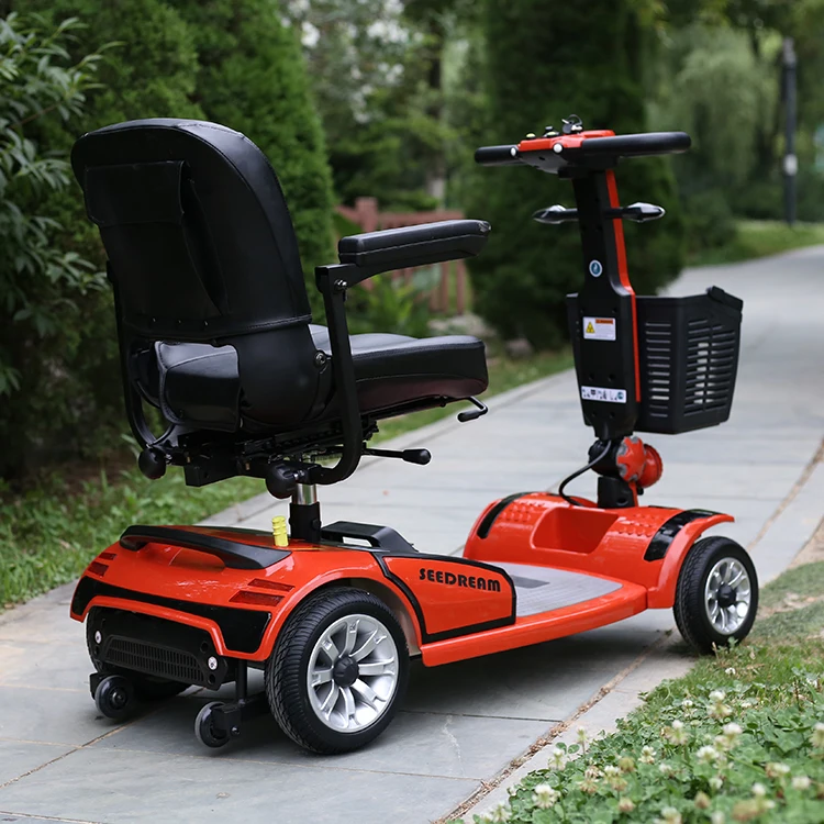 4x4 electric mobility scooter with golf carts trailer