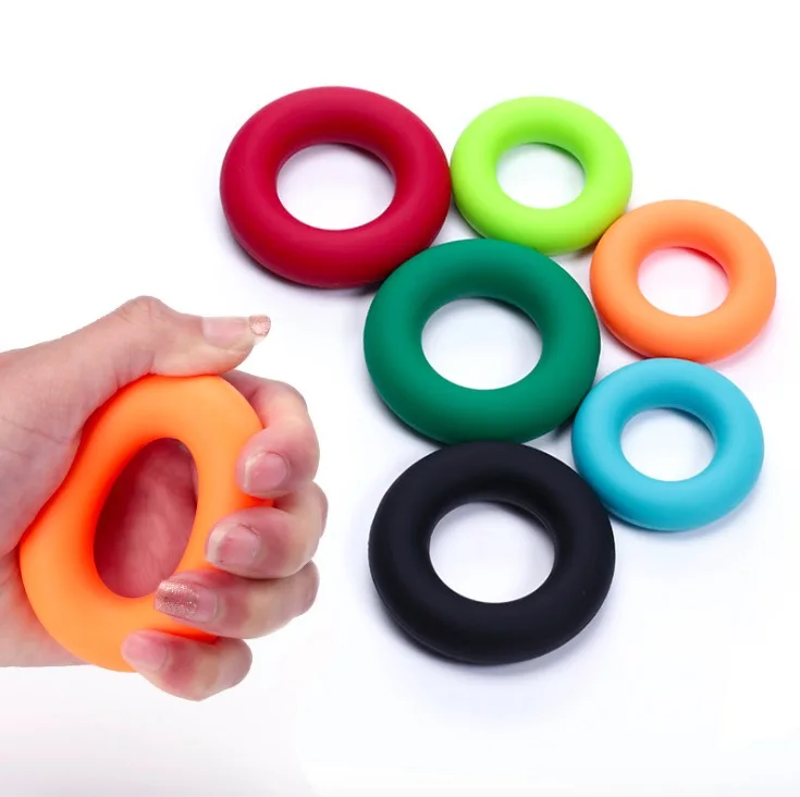 Eco Friendly Finger Exercise Trainer Silicone Hand Grip Ring