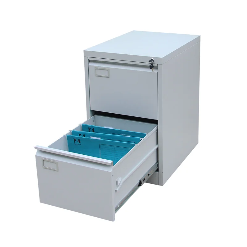 Central Lock Anti-tilt Godrej 2 Drawer Steel File Cabinet 2 Tier Vertical Stainless Steel Drawer Cabinet