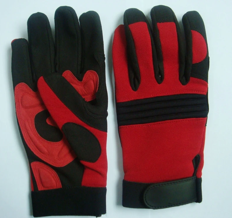 
Safety leather work gloves 