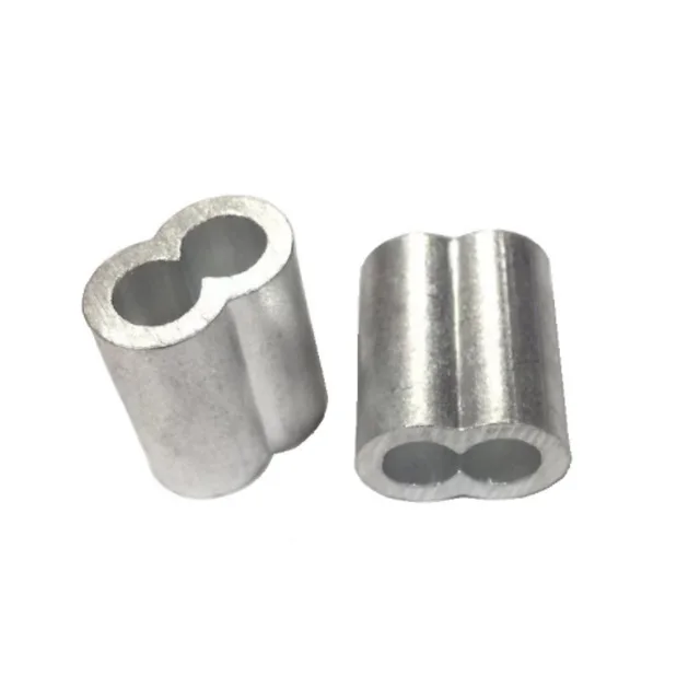 M5 eight type metric ferrule wire rope cable aluminum sleeve  fittings
