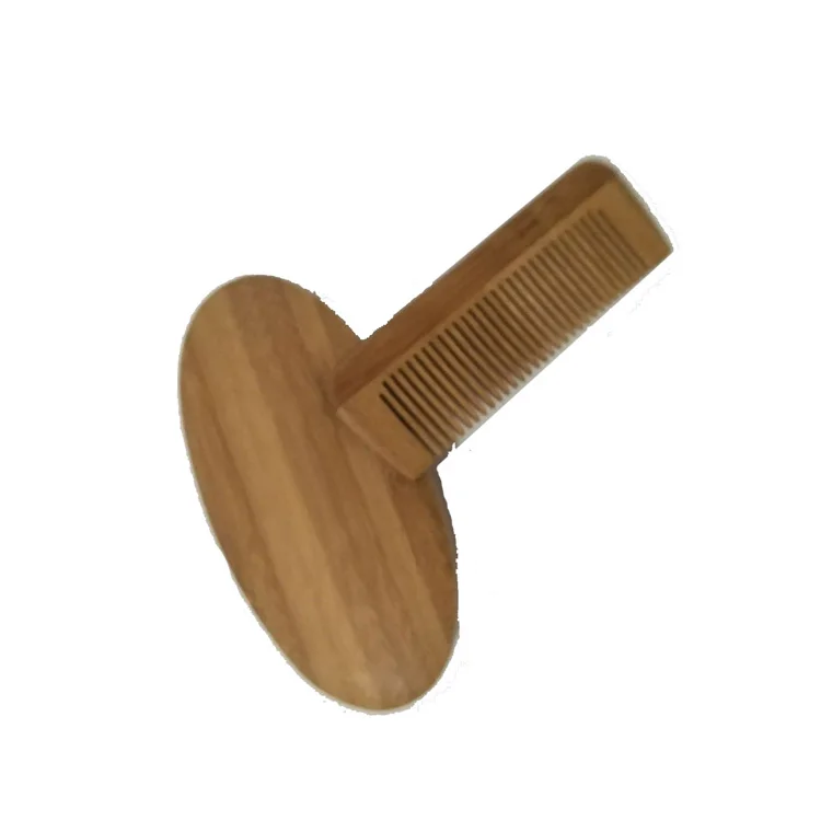 Низкий минимальный заказ, частная марка, мужской набор для ухода за бородой из бамбука с щеткой для бороды и расческой для бороды