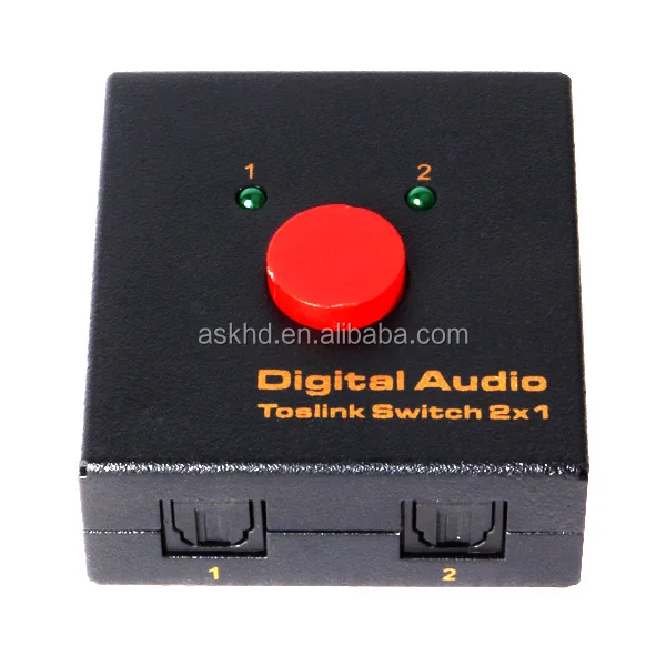 SPDIF/Toslink 2x1 digital audio switcher records vinyl music