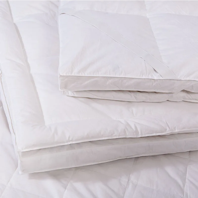 Double Layer Down Feather Bed Hotel Mattress Topper