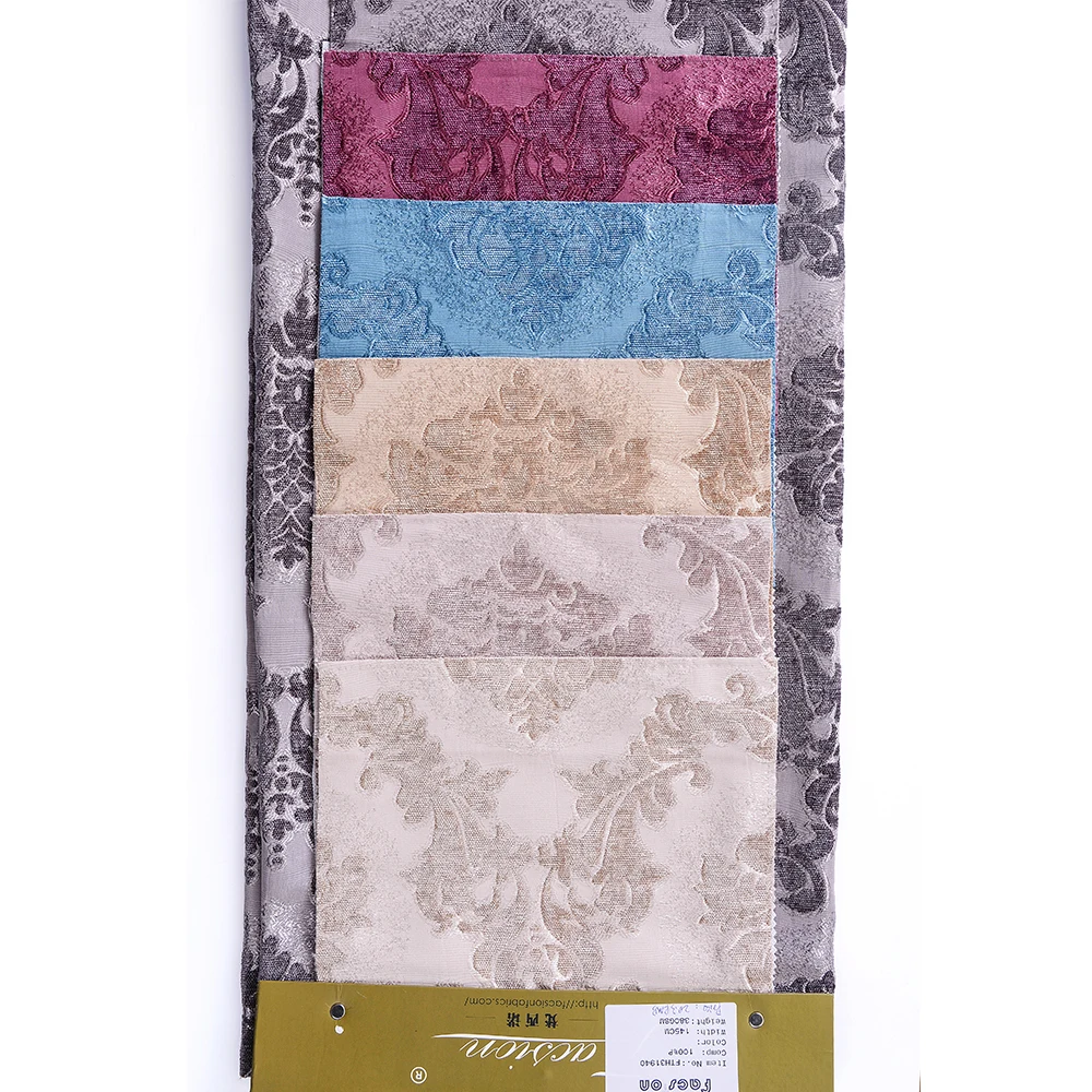 Viscose Upholstery Chenille Jacquard Fabric for  Furniture