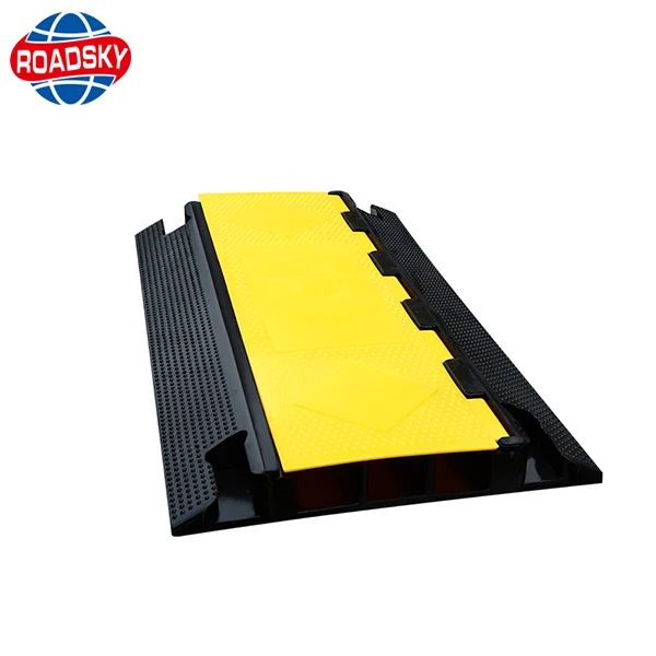 
outdoor durable rubber cable protector 5 channel yellow jacket <span style=