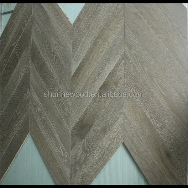 45 Angle Herringbone ABCD grade Brushed Wax Oiled SY7001 oak engineered Harwood flooring/oak hardwood floor