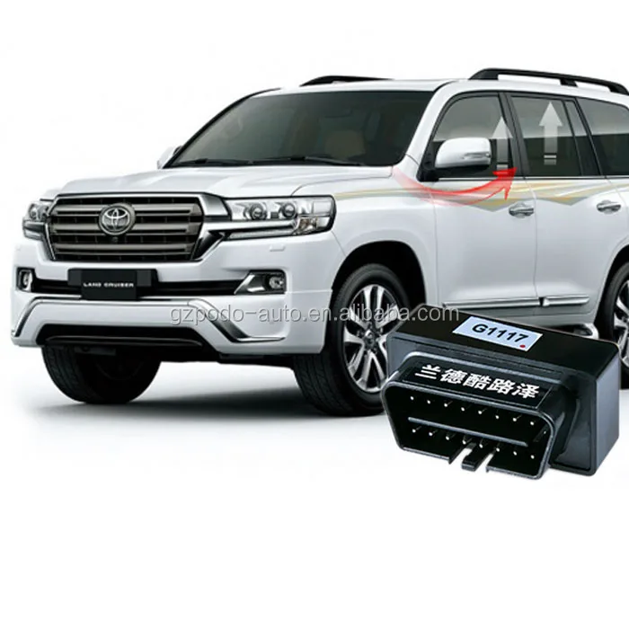 window closer+ mirror auto fold+ speed lock OBD Window Coloser For Toyota Land Cruiser 200 LC200 FJ200 Accessories