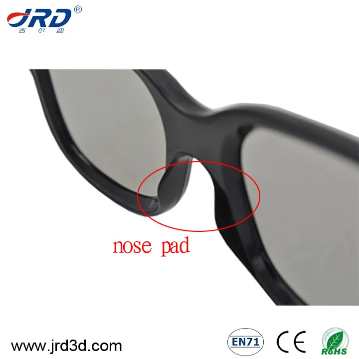 
Plastic Disposal Polarized 3D Movie Glasses for Different Cinema Systems 
