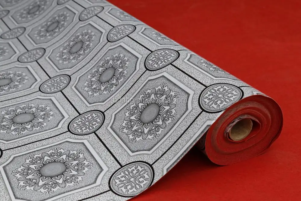 70g/sqm PVC red felt backing PVC flooring