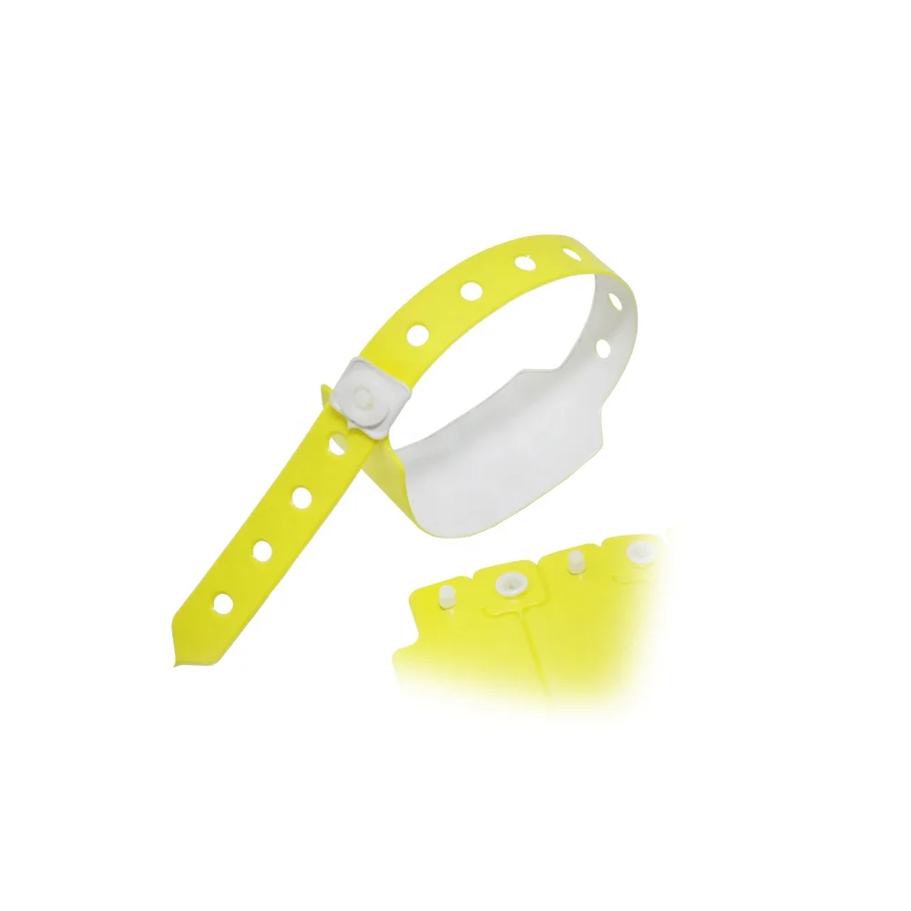 New series adjustable 25mm width plastic lock vinyl snap wristbands for carnival