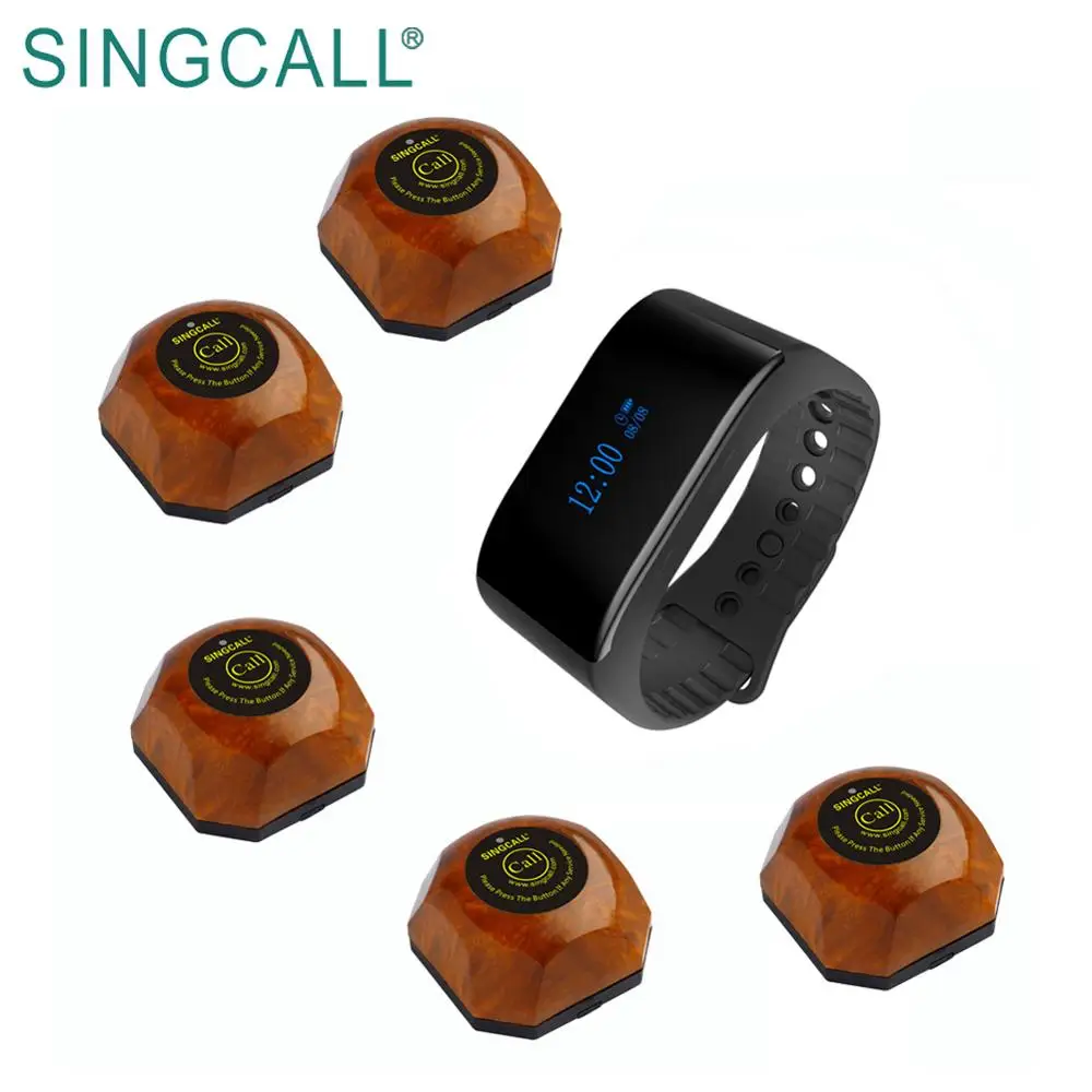 
SINGCALL wireless calling mobile watch receiver restaurant wireless pager cafe 