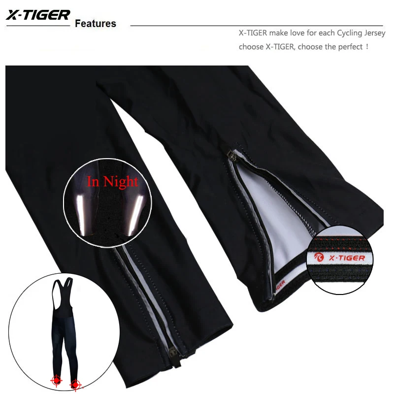 
X-Tiger Breathable Bicycle Shorts 100% Lycra Cycling Bib Pants Anti-sweat Quick Dry Durable Bike Tights Mtb Ropa Ciclismo 