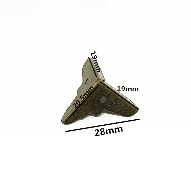 19x19mm decorative metal bronze small corner protector for box