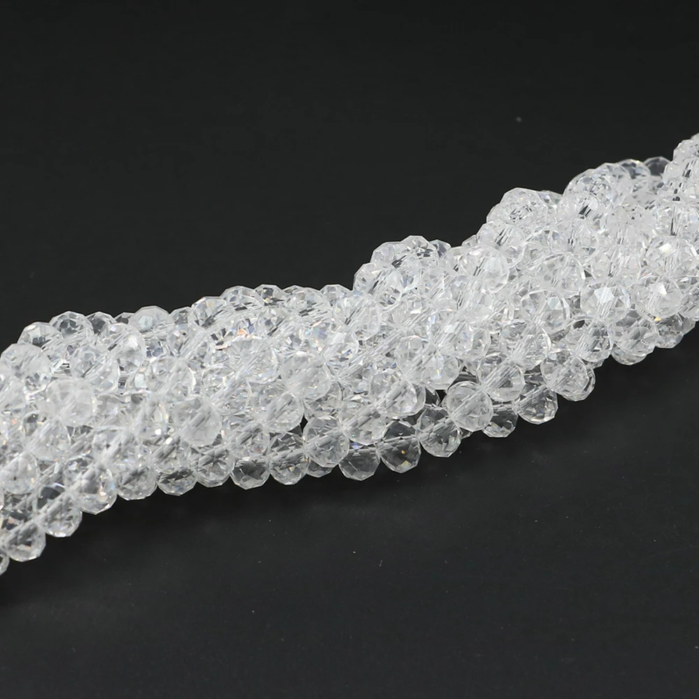 
Crystal Czech Loose Glass Rondelle 6mm Faceted Beads For Bracelet 5040# 