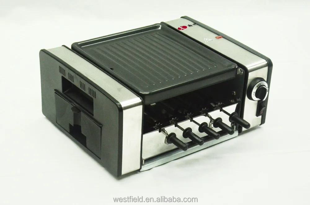 High Quality  rapid heating Durable Using Various  Multifunctional Electric Bbq Grill Double layer barbeue Skewers Machine