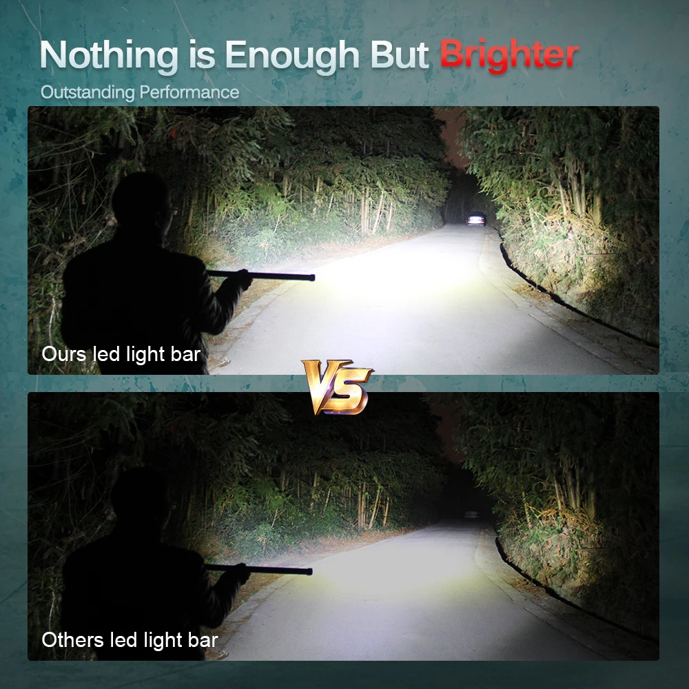 Off Road IP68 Car Led Bar 20 Inch 90W 32inch 120w Super Slim Single Row 6D Truck Offroad Car Led Light Bar