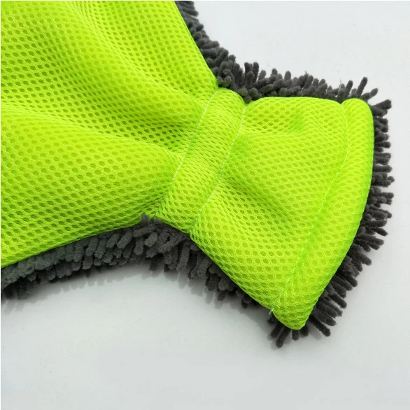 Microfiber car wash mitt glove car wash finger mitt