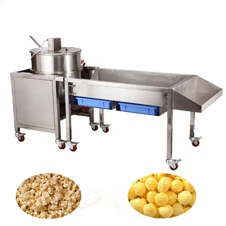 
Kettle sweet carame popcorn machine popcorn making machine spherical popcorn machine <span style=