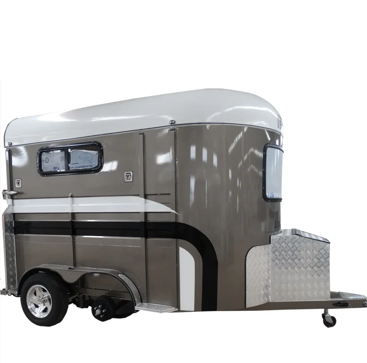 Customized Australian standard 2 horse angle load 2HAL horse trailer horse float for sales