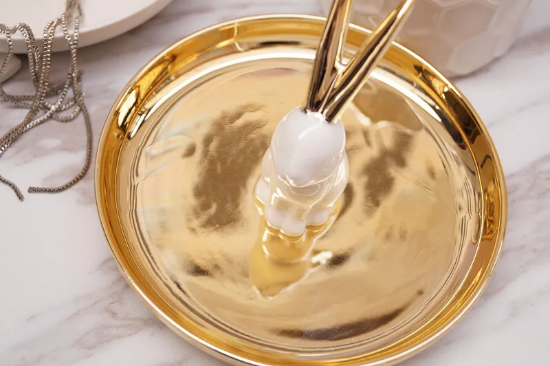 Porcelain dish custom color heart ceramic jewelry tray