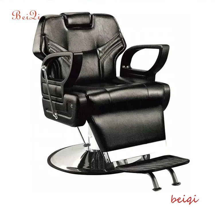 2019 Professional aluminum barber chair with round base salon finitures for specific use