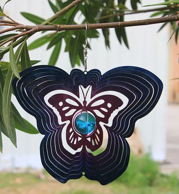 
High Quality Stainless Steel Animal Hanging Metal Wind Spinner For Home or Garden Decoration 