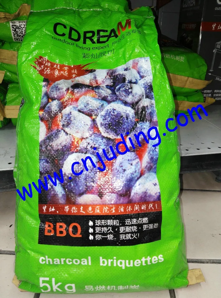 BOPP Laminated PP Woven BBQ Charcoal Packing Bag Polypropylene Woven Charcoal Bag