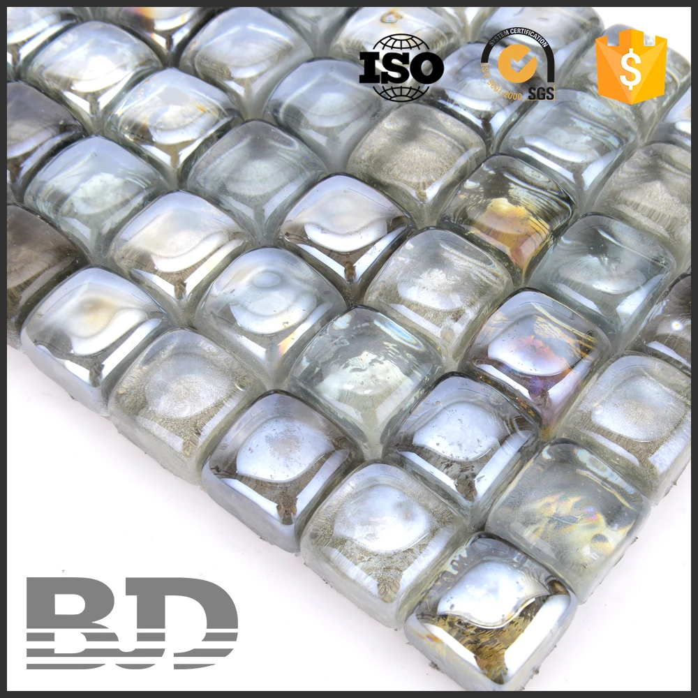 25x25x18mm волнистые новая форма струи воды стеклянная мозаика плитка