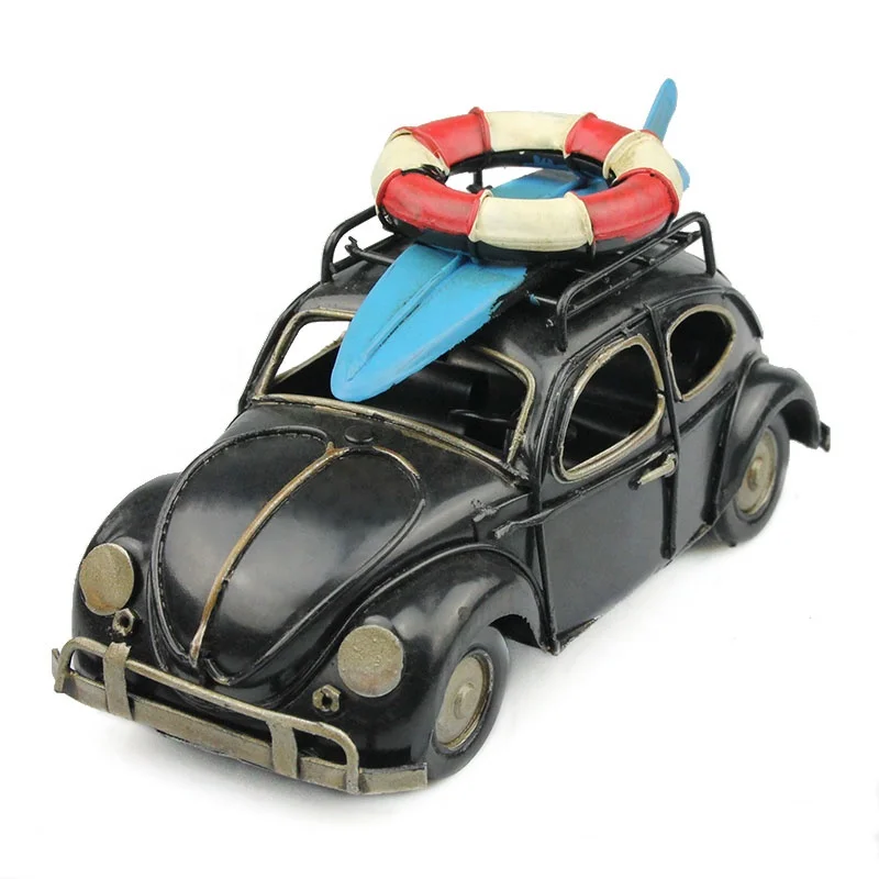 
Vintage Decor Miniature Metal Craft Retro Car Model Home Office Desktop Decoration Photography Props Christmas New Year Craft 